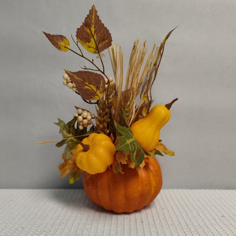 Artificial Pumpkin Fall Centerpiece Harvest Table Decor