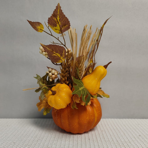 Artificial Pumpkin Fall Centerpiece Harvest Table Decor
